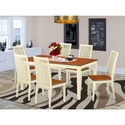 7 Piece Kitchen Table & Chair Set - Modern Dining Room Set Thumbnail - 1