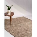 HomeStock Hand Tufted Wool 6'x9' Area Rug Solid Beige Brown Thumbnail - 1
