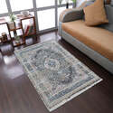 HomeStock Machine Woven Crossweave Polyester 2'x3'10'' Area Rug Oriental Multicolor Thumbnail - 1
