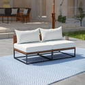 SEI Taradale Modular Outdoor Loveseat w/ Cushions Thumbnail - 1