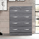 Better Home Products 4 Drawer Chest Dresser Wooden Storage Unit with Lock Thumbnail - 1