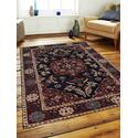 Rugsotic Carpets Hand Tufted Wool 4'x6' Area Rug Oriental Blue Red OJK00642 Thumbnail - 1