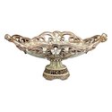 OK Lighting Vintage Rose Fruit BowlElegant Decorative Serving Dish Thumbnail - 1