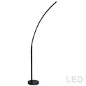 Dainolite 22W Floor Lamp Matte Black Finish Thumbnail - 1