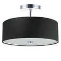 Dainolite 3LT Incandescent Semi-Flush PC w/ Black Shade Thumbnail - 1