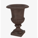 Esschert Design French Urn, Cast Iron, Antique Brown - Medium Thumbnail - 1