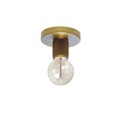 Dainolite 1LT Flush Mount, AGB Finish Thumbnail - 1