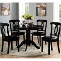 Angel Line Angel Line Lindsey 5-Piece Dining Set - Modern Design Thumbnail - 1