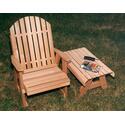 Handcrafted Cedar Fanback Patio Chair for Relaxation & Leisure Thumbnail - 1