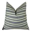 Plutus Stone Manor Indigo Handmade Throw Pillow Thumbnail - 1