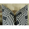 Plutus Conduit Espresso Handmade Throw Pillow Thumbnail - 1