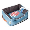 Touchdog Original Sporty Vintage Throwback Reversible Plush Rectangular Dog Bed Thumbnail - 1
