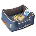 Touchdog Original Sporty Vintage Throwback Reversible Plush Rectangular Dog Bed Thumbnail - 1