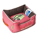 Touchdog Original Sporty Vintage Throwback Reversible Plush Rectangular Dog Bed Thumbnail - 1