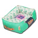 Touchdog Floral-Galore Vintage printed Ultra-Plush Rectangular Designer Dog Bed Thumbnail - 1