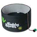 Touchcat 'Claw-ver Nest' Rounded Scratching Cat Bed w/ Teaser Toy Thumbnail - 1