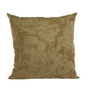 Luxury Burnished Bronze Diamond Pattern Textured Ground Cloth Pillow & Insert Thumbnail - 1