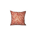 Red Floral Throw Pillow - Luxury Polyester Pillow with Down Alternative Insert - Elegant Home Decor Thumbnail - 1