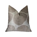 Luxury Gray Floral Pattern Double Sided Throw Pillow Handmade in USA Thumbnail - 1