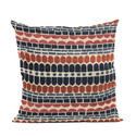 Plutus Brands Red, Blue Harmony Border Luxury Throw Pillow Thumbnail - 1