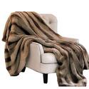Sheared Faux Chinchilla Luxury Throw Blanket Soft Plush Home Decor - Plutus Brands Thumbnail - 1