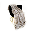Plutus Brands Brown Taupe Savannah Cat Faux Fur Luxury Throw Blanket Thumbnail - 1