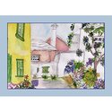 Yellow Green Gray City Map Place Mats Set of 4 - Betsy Drake Interiors Thumbnail - 1