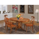Dining Room Set-Oval Dining Table With Leaf And Chairs Thumbnail - 1