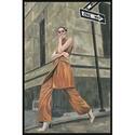 Corner Street Fashion II Framed Canvas Painting Print on Artistic Wall Decor - Marmont Hill Thumbnail - 1