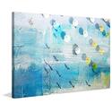 Shadows on Beach Canvas Painting Print Wrapped Artwork - Parvez Taj Thumbnail - 1