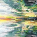 Color Explosion Painting Print on Canvas Wrapped Artwork - Parvez Taj Thumbnail - 1