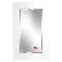 Rayne White Satin Wide Wall Mirror Thumbnail - 1
