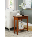 Convenience Concepts American Heritage Wedge End Table with Shelf Thumbnail - 1