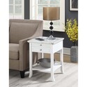 Convenience Concepts American Heritage Logan End Table with Drawer and Slide Thumbnail - 1