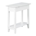 Convenience Concepts American Heritage Flip Top End Table with Charging Station Thumbnail - 1