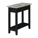 Convenience Concepts American Heritage Flip Top End Table with Charging Station Thumbnail - 1