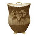 Unique Handmade Rattan Owl Storage Basket - D-Art Collection, Inc Thumbnail - 1