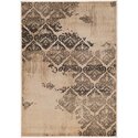 Powerloomed Polypropylene Vintage B Damask Floral Rug 5x7 - Linon Thumbnail - 1