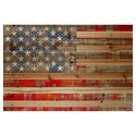 American Dream by Parvez Taj Painting Print on Natural Pine Wood Thumbnail - 1