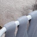 Light Grey Outdoor Loveseat Cushions Rope Modern Loveseat - LeisureMod Thumbnail - 1