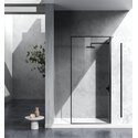 Elegant Kitchen and Bath Fixed framed shower door 35 x 76 Matte Black Thumbnail - 1
