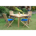 Anderson Teak Windsor Comfort Chair 5-Pieces Folding Dining Set Thumbnail - 1