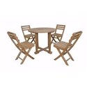 Anderson Teak Teak Bistro Set Montage Alabama 5-Piece Thumbnail - 1
