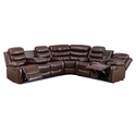 9-Seater L-Shaped Sectional Sofa with Recliners & LED Thumbnail - 1