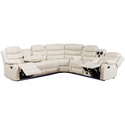 9-Seater L-Shaped Sectional Sofa with Recliners & LED Thumbnail - 1
