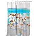 Betsy Drake Interiors Seven Sanderlings Shower Curtain Thumbnail - 1