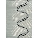 Grey/ Ivory Large Contemporary Rectangle Rug Thumbnail - 1