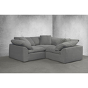 Modular Sectional Sofa L Shape, Deep Seating Couch, Washable Fabric, Gray Corner Sofa Thumbnail - 1