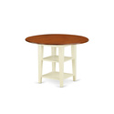 3-Piece Round Dining Set - Modern Kitchen Table & Chairs Thumbnail - 1
