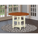 Round Drop Leaf Dining Table with Shelves - 42 Inch Thumbnail - 1